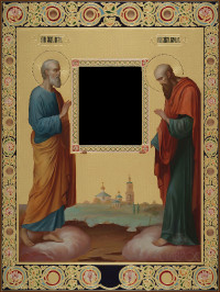 Петр и Павел (рама), 60х80, 2023 г.