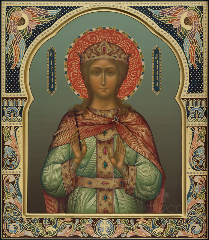 Рукописная икона Святая мученица Ирина